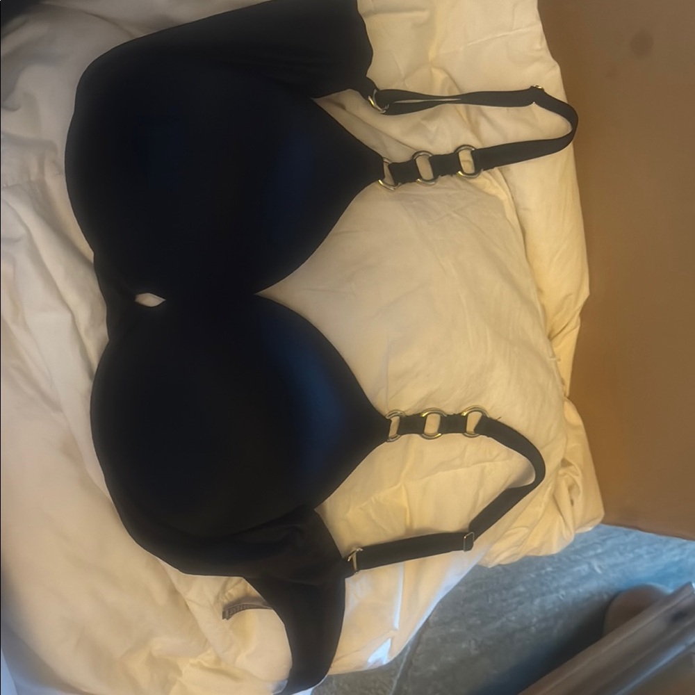 Victoria's Secret Black Bra with Adjustable Straps and Molded Cups